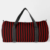 Deep Red & Black Stripes on White | Bold, Stylish Plunjezak (Achterkant)