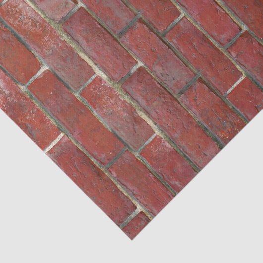 Deep Red Brick Pattern Tissuepapier (Detail)