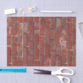Deep Red Brick Pattern Tissuepapier (Craft)