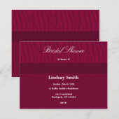 Deep Red Bridal Shower Kaart (Voorkant / Achterkant)