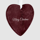 Deep Red Burgundy Floral Christmas (devant)