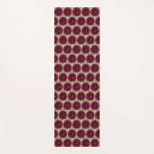 Deep Red Dahlia Floral Pattern Yogamat (Voorkant)