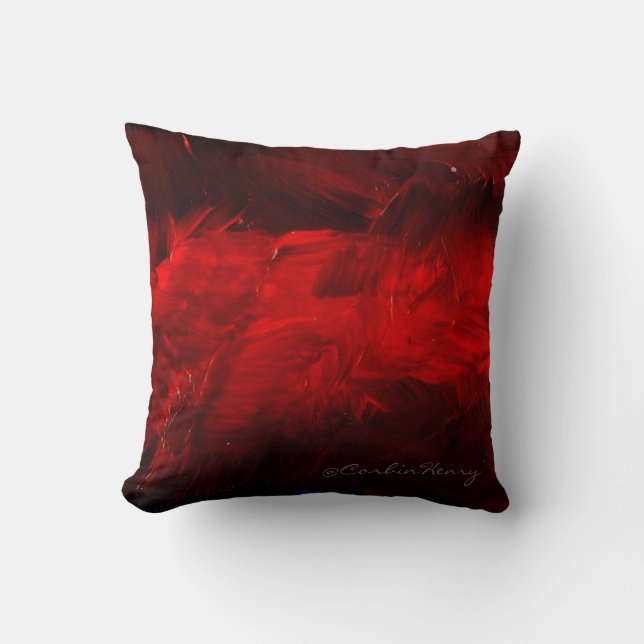 Deep Red Decorative Pillow Kussen (Voorkant)