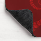 Deep Red Double Spiral Mousepad Muismat (Hoek)