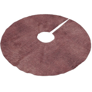 Deep Red Faux Linen (linnen look) Kerstboom Rok