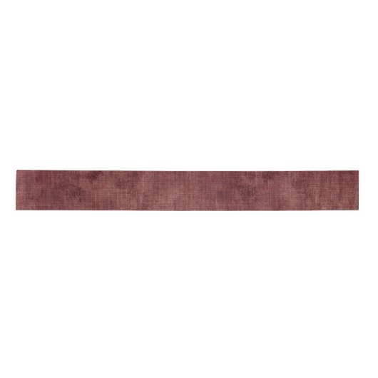 Deep Red Faux Linen Lint (Voorkant)