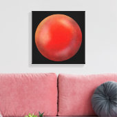 Deep Red Galaxy Orb – Crimson Canvas Afdrukken (Insitu (Woonkamer))