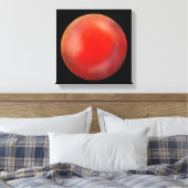 Deep Red Galaxy Orb – Crimson Canvas Afdrukken (Insitu (Slaapkamer))