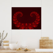 Deep Red Heart Poster (Keuken)