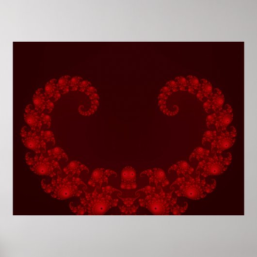 Deep Red Heart Poster (Voorkant)