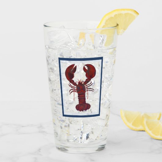 Deep Red Lobster Glas (Achterkant ijs)
