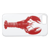 Deep Red Lobster op White Case-Mate iPhone Case (Achterkant (Horizontaal))