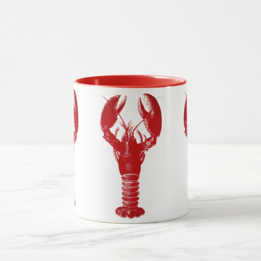 Deep Red Lobster op White Mok (Midden)