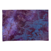 Deep Red paars blue ombre glitter marmer Kussensloop (Voorkant-Rechts)