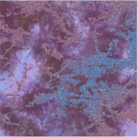 Deep Red paars blue ombre glitter marmer Sticker (Voorkant)