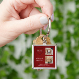 Deep Red Pet Loss Keepsake Sleutelhanger