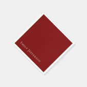 Deep Red Plain Elegant Professional Modern Servet (Hoek)