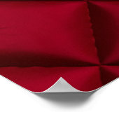 Deep Red Quilted Leather Pattern Poster (Hoek)
