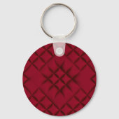 Deep Red Quilted Leather Pattern Sleutelhanger (Achterkant)