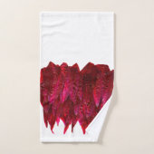 Deep Red Rib Petals Scan Handdoek (Handdoek)