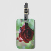 Deep Red Rose Bagagelabel (Voorkant (verticaal))
