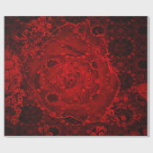 Deep Red Rose Design Cadeaupapier (Vlak)
