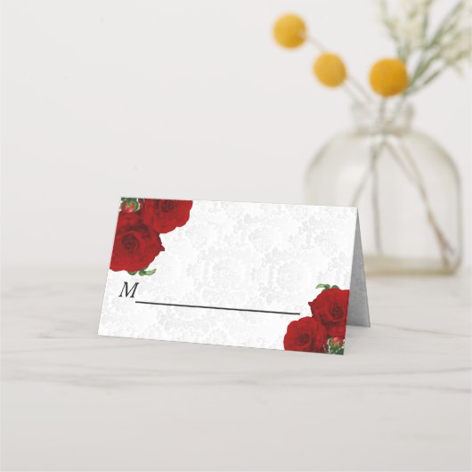 Deep Red Rose Floral Wedding (Voorkant)