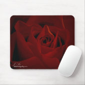 Deep Red Rose Mousepad Muismat (Met muis)