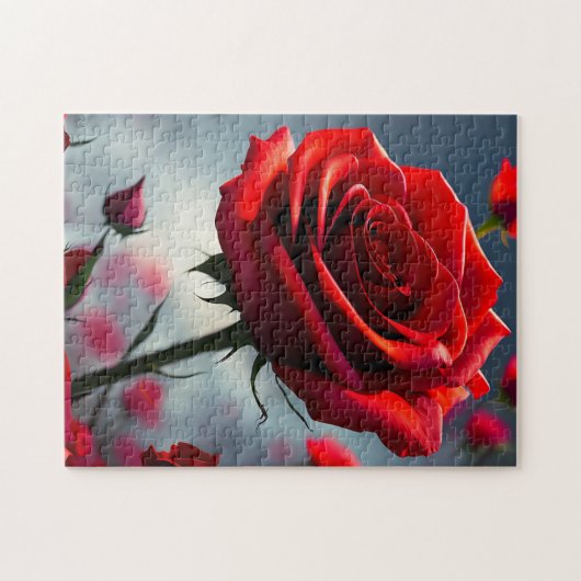 Deep Red Rose, puzzel (Horizontaal)
