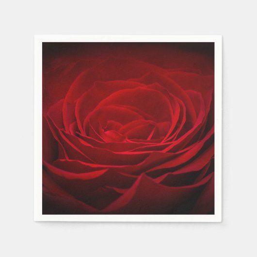 Deep Red Rose Servet (Voorkant)