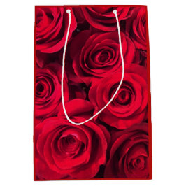 Deep Red Roses Medium Cadeauzakje