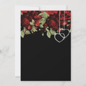 Deep Red Roses - Vrijgezellenfeest Kaart (Achterkant)