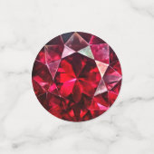 Deep Red Ruby Gem Pattern Confetti (Kleine voorkant)