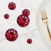 Deep Red Ruby Gem Pattern Confetti (Groep)