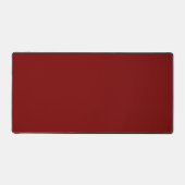 Deep Red Solid Color Desk Mat (Voorkant)