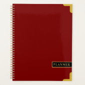 Deep Red Stylish Planificateur pour le travail ou  (Devant)