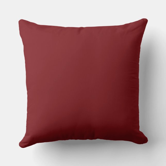 Deep Red Throw Pillows Kussen (Achterkant)