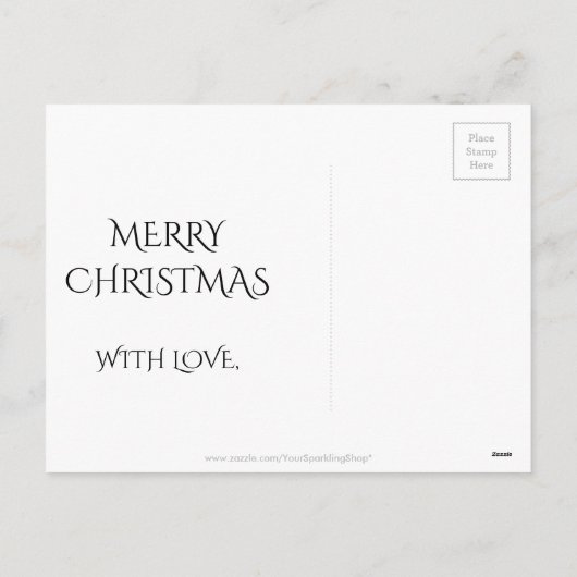 Deep Red Turquoise Merry Kerstkaleidoscoop Feestdagenkaart (Achterkant)