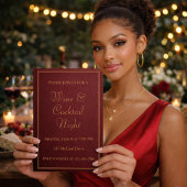 Deep Red Wine Soiree Invitation