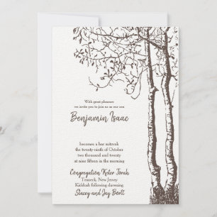Deep Roots Jwish Wedding Invitation Kaart