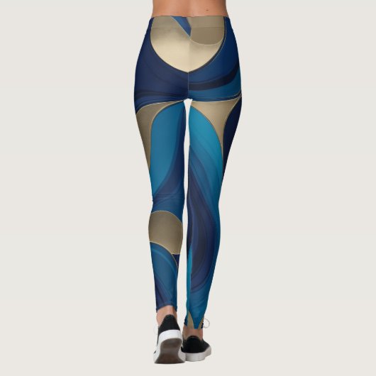 Deep royal blue leggings (Achterkant)