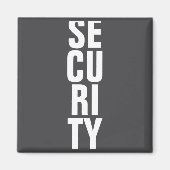 Deep Royal Blue Template Womens Security _1  Magneet (Voorkant)