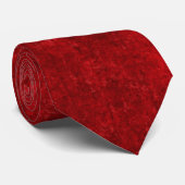 Deep Ruby Red Textured Stropdas (Opgerold)