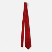 Deep Ruby Red Textured Stropdas (Achterkant)