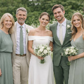 Deep Sage Wedding Attire Color Palette Kaart