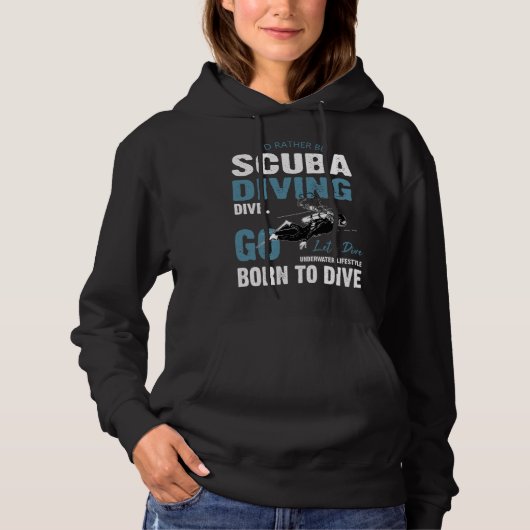 Deep Sea Diving Float Sea Diving Hoodie (Voorkant)