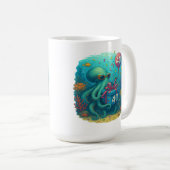 Deep Sea Party : 40th Birthday Octopus Mug (Devant droit)