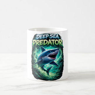 Deep sea predator shark coffee mug koffiemok