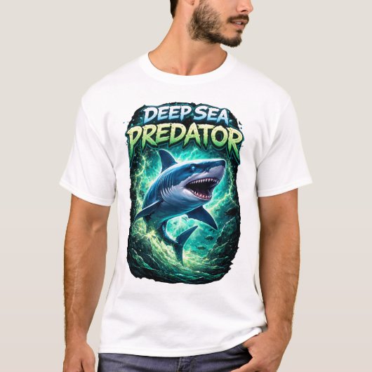 Deep sea predator shark T-Shirt (Voorkant)