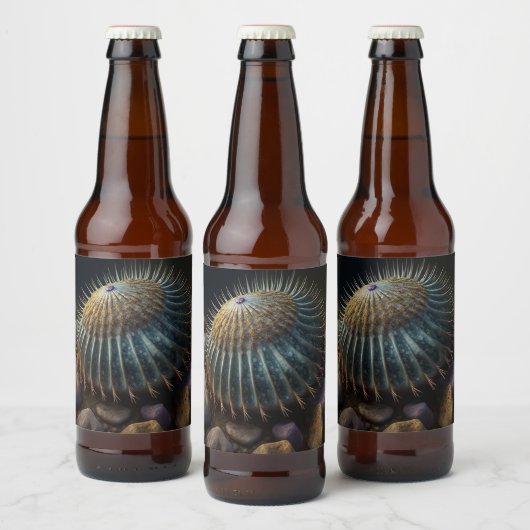 Deep Sea Urchin Bier Etiket (Flessen)